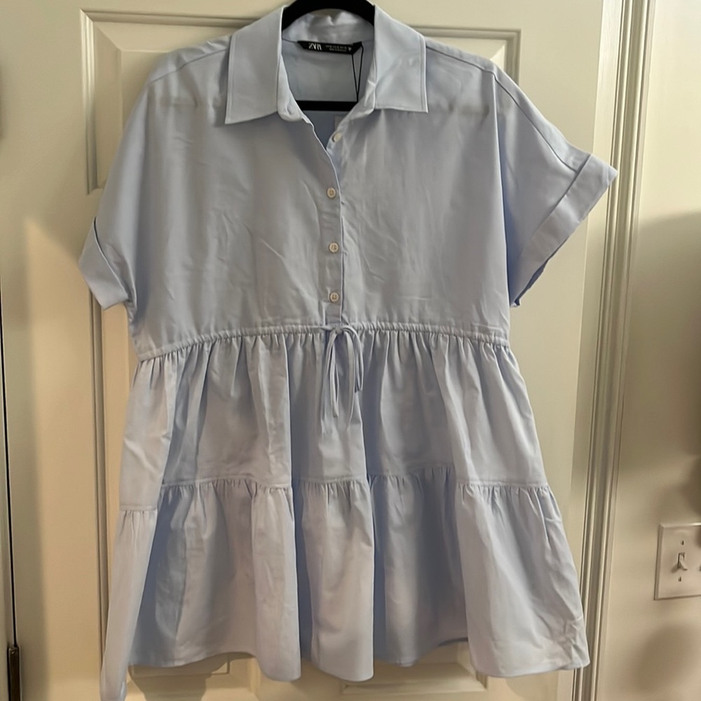 Zara tiered mini dress